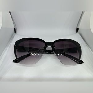 Dark Purple Tinted Cat Eye Sunglasses - Women
